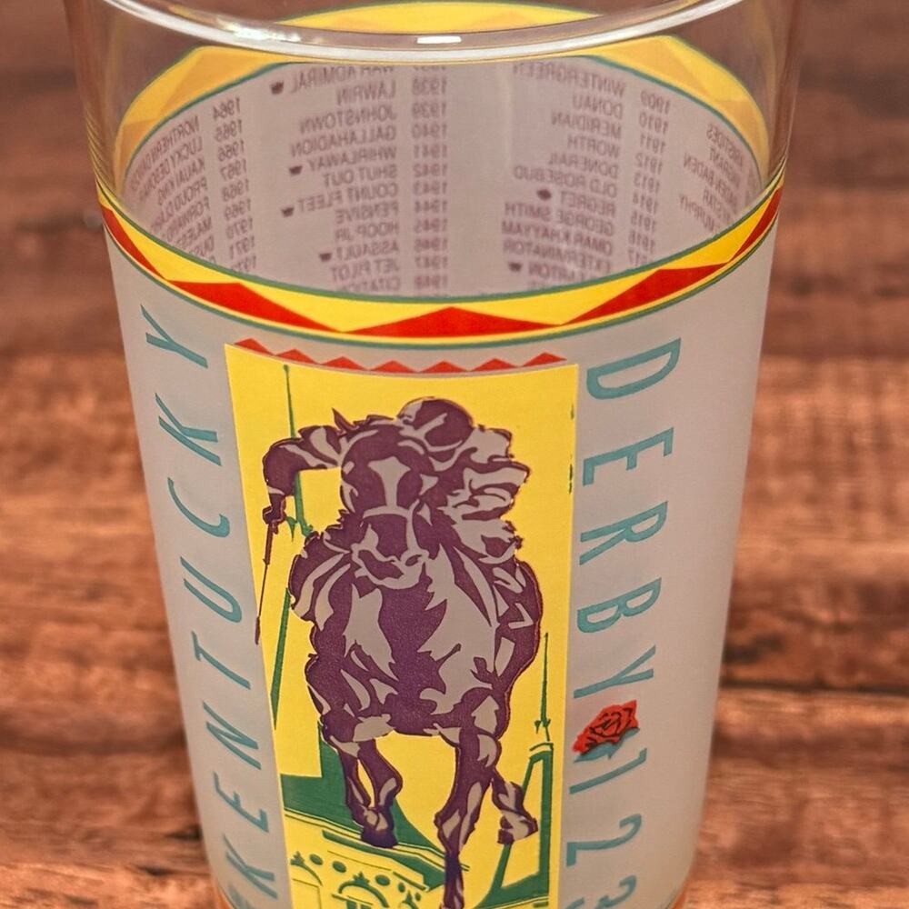 Vintage 1997 Kentucky Derby Mint Julip Glass